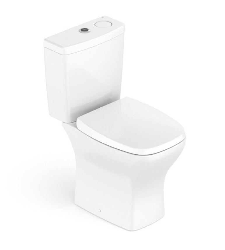 Kit Vaso Sanitário Rimless Com Caixa Acoplada Touchless Smart Clean® Harpic E Assento Soft Close Vip Celite Branco Kit Vaso Sanitário Rimless Com Caixa Acoplada Touchless Smart Clean® Harpic E Assento Soft Close Vip Celite Branco