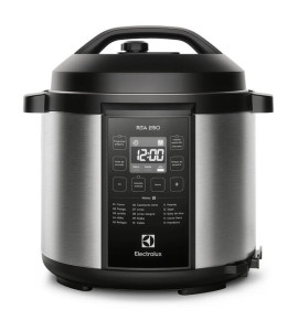 Panela De Pressão Elétrica Electrolux Por Rita Lobo 6l Preta Experience Digital (pcc20) 220v