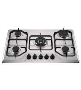 Cooktop 5 Bocas a Gás com Grades Duplas de Ferro Fundido Automático Inox Bivolt Experience KE5XC Electrolux