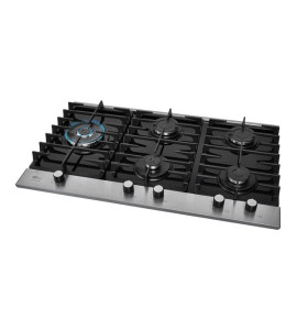 Cooktop 5 Bocas a Gás com Mesa de Vidro Preto Bivolt G II Platinium Fischer