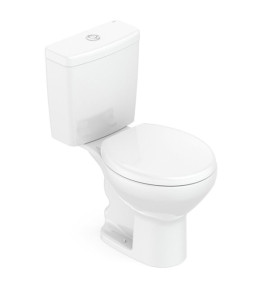 Kit Vaso Sanitário Com Caixa Acoplada E Assento Soft Close Flamingo Incepa Branco Brilhante