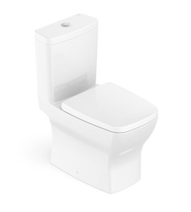 Kit Vaso Sanitário com Caixa Acoplada e Assento Soft Close Boss Incepa Branco Brilhante