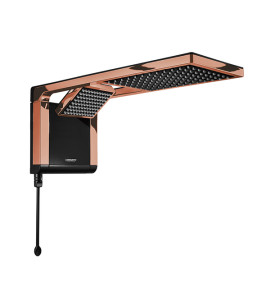Chuveiro Lorenzetti Acqua Duo Ultra Eletrônico Preto/rose Gold - 220v - Único
